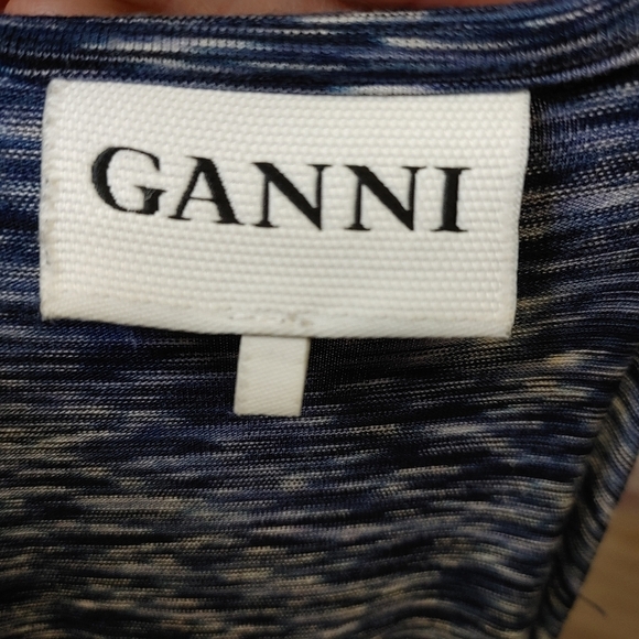 Ganni Surfers Stripes T-Shirt Dress Size M - Picture 10 of 13